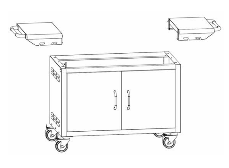 Bull 55510 38" Pedestal Cart Bottom fits 38" Grills – Vita Pool Supply