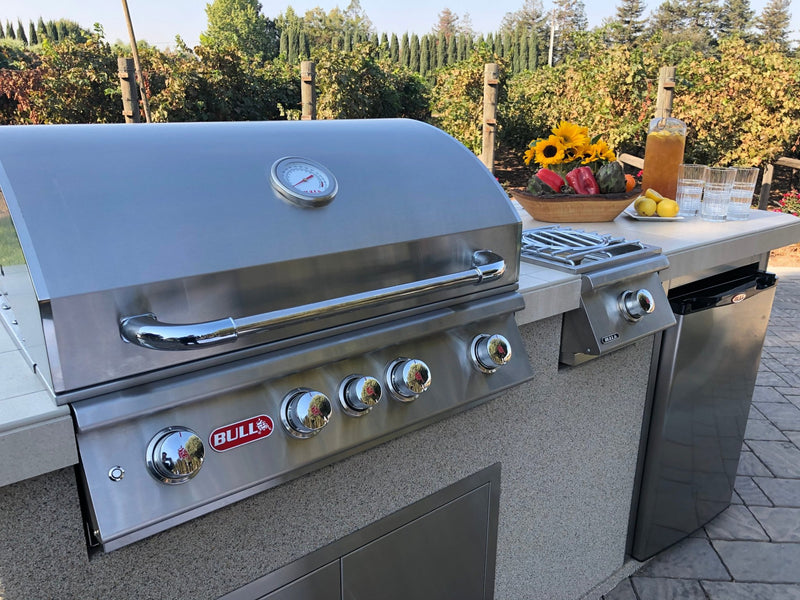 Bull Angus 30" 4 - Burner Built - In Propane Gas Grill Head with Rotisserie, 47628 – Vita Pool Supply