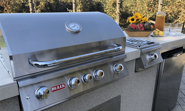 Bull Angus 30" 4 - Burner Built - In Propane Gas Grill Head with Rotisserie, 47628 – Vita Pool Supply