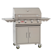 Bull Lonestar 30" 4 - Burner Gas BBQ Grill Cart, 60K BTU, 87001 87002 – Vita Pool Supply