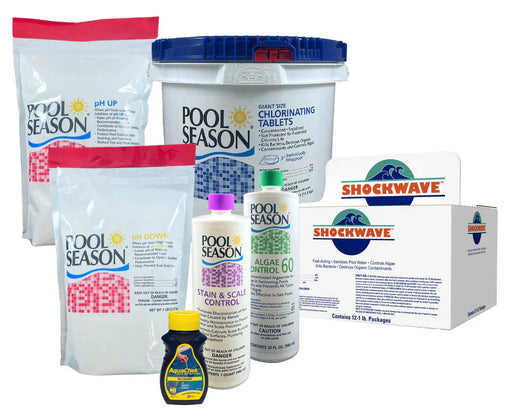 Pool Season Small Chemical Supply Kit, 15,000 Gallons, HGH-50-9501