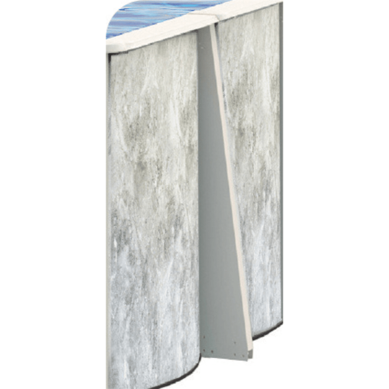 Calibay Coastal Mist Steel Oval Above Ground Pool Package, 52" Wall Height – Vita Pool Supply
