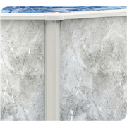 Calibay Coastal Mist Steel Oval Above Ground Pool Package, 52" Wall Height – Vita Pool Supply