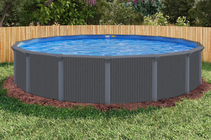 Calibay Elmhaven Resin Round Above - Ground Pool Package, 52" Wall Height – Vita Pool Supply