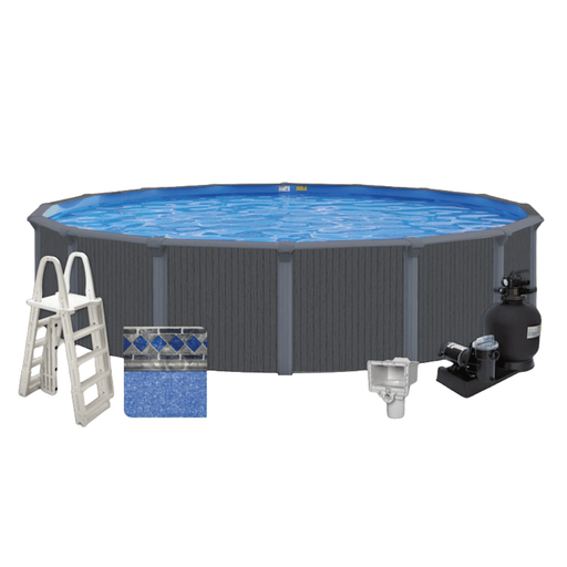 Calibay Elmhaven Resin Round Above - Ground Pool Package, 52" Wall Height – Vita Pool Supply