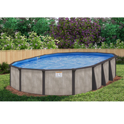 Calibay St. Luna Hybrid Oval Above Ground Pool Package, 52" Wall Height – Vita Pool Supply