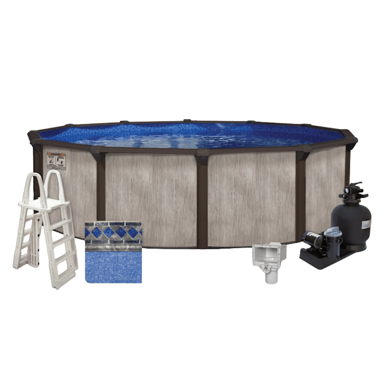 Calibay St. Luna Hybrid Round Above Ground Pool Package, 52" Wall Height – Vita Pool Supply