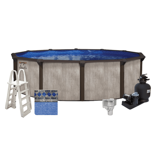 Calibay St. Luna Hybrid Round Above Ground Pool Package, 52" Wall Height – Vita Pool Supply