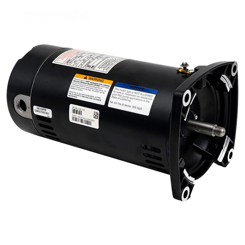 Century 1 HP Pump Motor Square Flange 1 - Speed, 1 - Phase, 115/230V - Up - Rated (USQ1102) – Vita Pool Supply