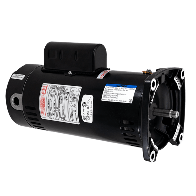 Century 3/4 HP Motor 48Y Frame 1 - Speed 1 - Phase 115/230V Up - Rated USQ1072 – Vita Pool Supply