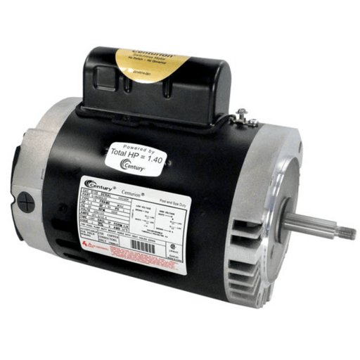 Century B128 1 HP 3450 RPM Single - Speed 56J C - Face Pool Pump Motor – Threaded Shaft, 115/230V – Vita Pool Supply