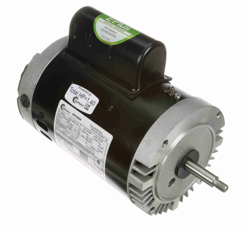 Century B654 Pool Pump Motor, 1 HP, 1 Ph, 60 Hz, 208 - 230/115 V, 3600 RPM, X56J Frame, DP – Vita Pool Supply