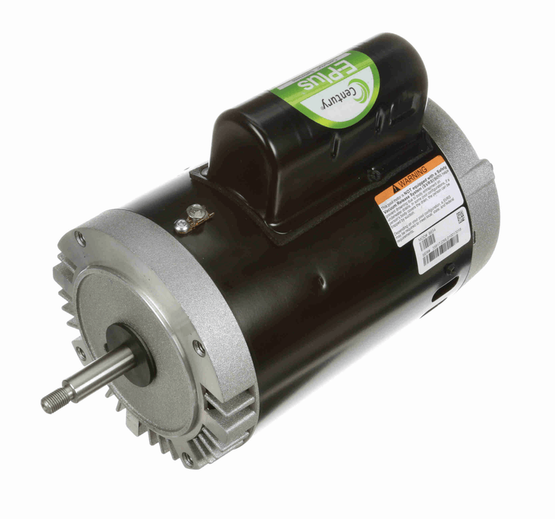 Century B654 Pool Pump Motor, 1 HP, 1 Ph, 60 Hz, 208 - 230/115 V, 3600 RPM, X56J Frame, DP – Vita Pool Supply
