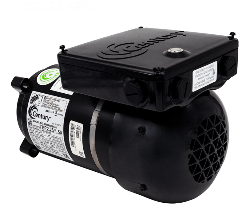 Century EVC225 VGreen Variable Speed Pool Pump Motor, 2.25/1.5 HP, 1 Ph, 50 Hz, 230/115 V, 56J Frame, TEFC – Vita Pool Supply