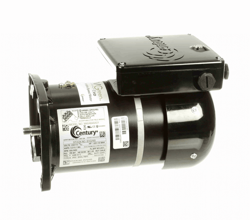 Century EVQ225 VGreen Variable Speed Pool Pump Motor, 2.25/1.5 HP, 1 Ph, 60 Hz, 230/115 V, 48Y Frame, TEFC – Vita Pool Supply