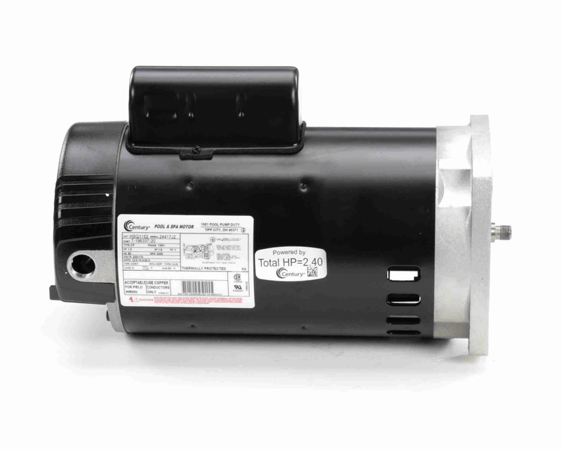 Century HSQ1152 Pool Pump Motor, 1.5 HP, 1 Ph, 60 Hz, 230/115 V, 3600 RPM, Y56Y Frame, ODP, SP3215Z1BE – Vita Pool Supply