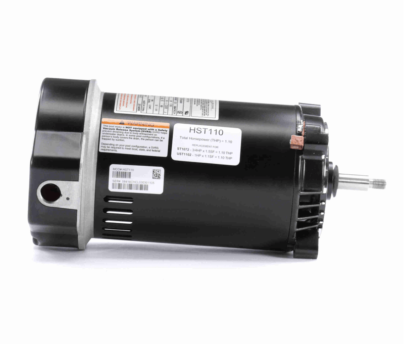 Century HST110 Centurion PRO Pool Pump Motor, 1.1 HP, 1 Ph, 60 Hz, 230/115 V, 3600 RPM, 56J Frame, ODP – Vita Pool Supply