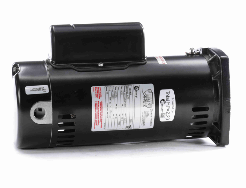 Century SQS1152R Pool Pump Motor, 1.5/.19 HP, 1 Ph, 60 Hz, 230 V, 3600 RPM, 48Y Frame, ODP – Vita Pool Supply