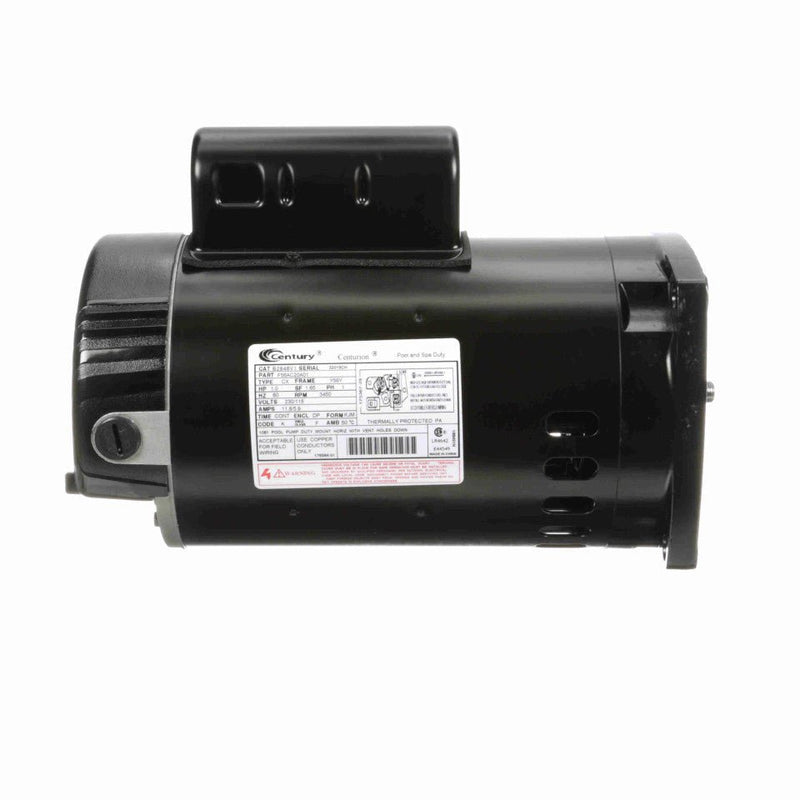 Century Square Flange Motor 1HP 115/230V 56Y ODP(B2848/B2848V1) WhisperFlo – Vita Pool Supply