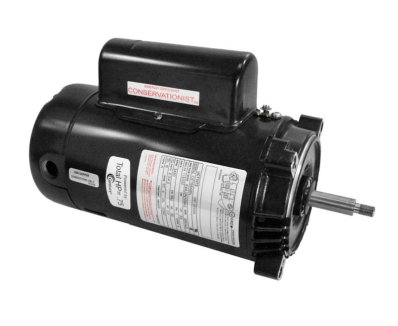 Century UCT1072 Pool Pump Motor, 3/4 HP, 1 Ph, 60 Hz, 230/115 V, 3600 RPM, 56J Frame, ODP – Vita Pool Supply