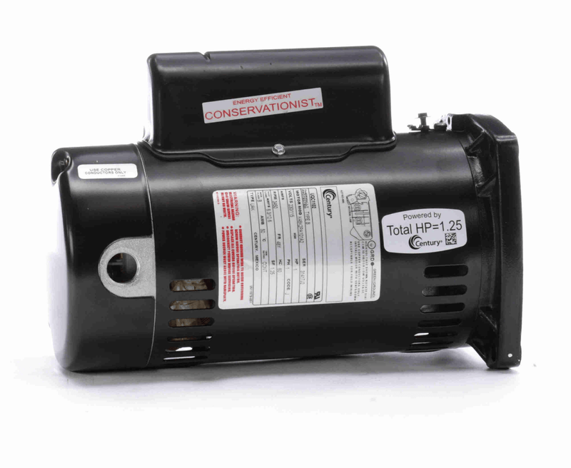 Century UQC1102 Pool Pump Motor, 1 HP, 1 Ph, 60 Hz, 230/115 V, 3600 RPM, 48Y Frame, ODP – Vita Pool Supply