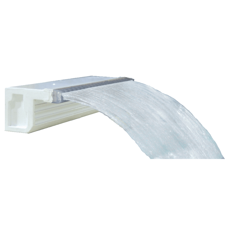 CMP Natural Wonders® Rainfall 48" Waterfall - 9" Lip, Back Port, White (25587 - 430 - 900) – Vita Pool Supply