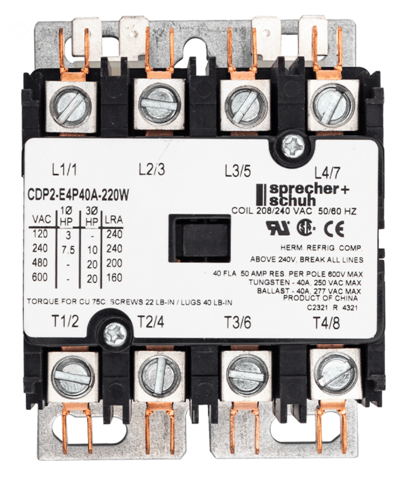 Coates 21001300 4 - Pole 50 Amp Contactor 208V 240V – Vita Pool Supply