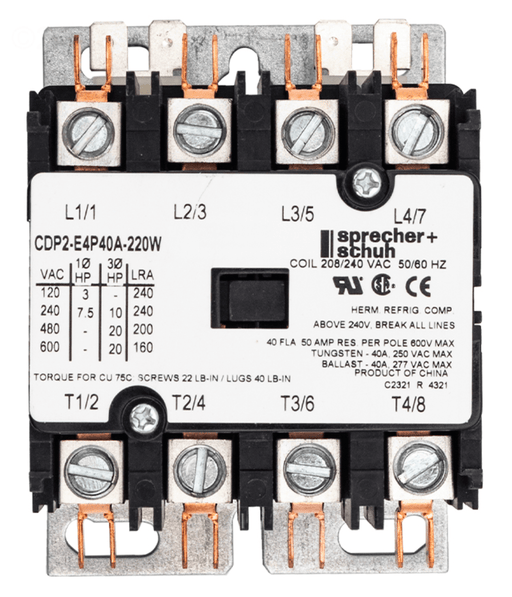 Coates 21001300 4 - Pole 50 Amp Contactor 208V 240V – Vita Pool Supply