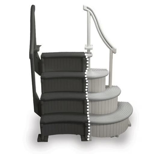 Confer CCX - ADD Curve Corner Step Add - On for CCX - AG/IG Base Steps - Vita Pool Supply