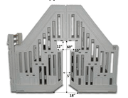 Confer Double Pool Entry System with Gate, PES - DBL - X – Vita Pool Supply