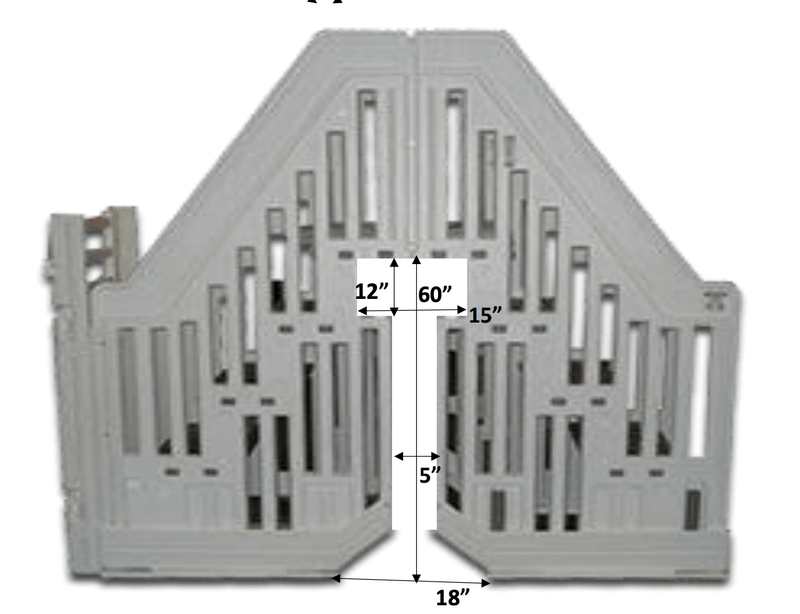 Confer Double Pool Entry System with Gate, PES - DBL - X – Vita Pool Supply