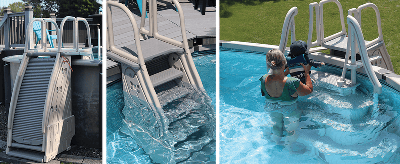 Confer Roll2Guard™ 9300 Pool Ladder w/ Barrier 48" x 60" – Vita Pool Supply