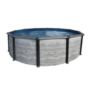 Trevi Costa Hollywood 52" Round Above Ground Pool Package – Steel Frame, 6" Rails – Vita Pool Supply