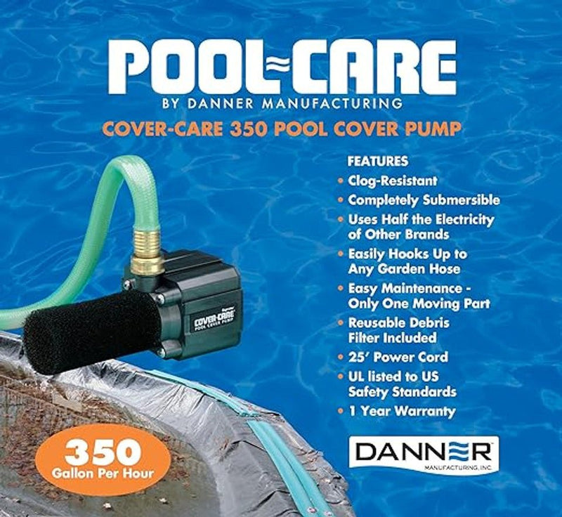 Danner Cover Care Pool Cover Pump - 25' Cord, 500 GPH, CC500 – Vita Pool Supply