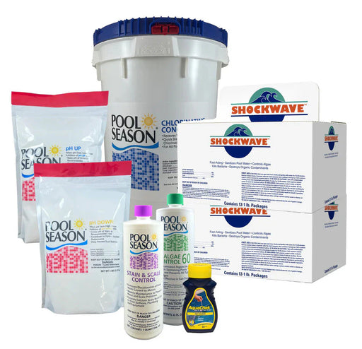 Pool Season Large Chemical Supply Kit, 30,000 Gallons, HGH-50-9500