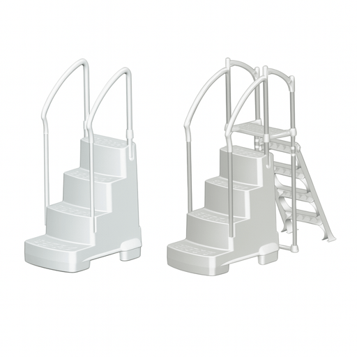 Fiesta Above - Ground Pool Step with Deck Attachments – 350 lb Max Capacity – Vita Pool Supply