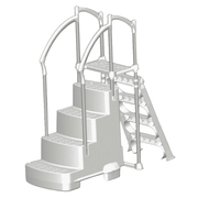 Fiesta Above - Ground Pool Step with Deck Attachments – 350 lb Max Capacity – Vita Pool Supply