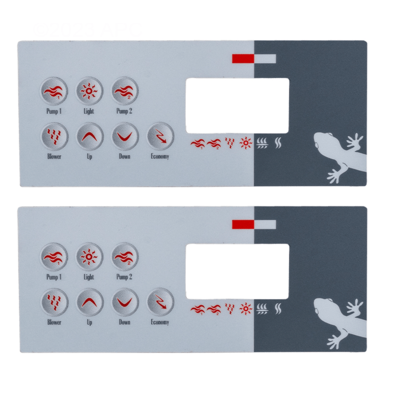 Gecko TSC - 8 Rectangle Keypad 0200 - 007194 – Vita Pool Supply