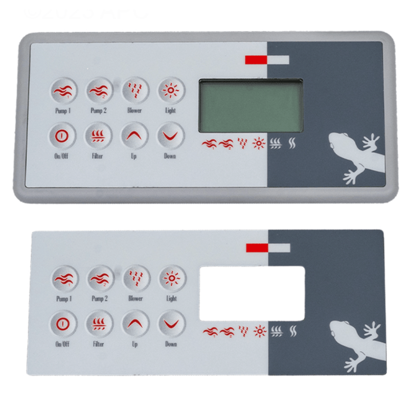 Gecko TSC - 8 Rectangle Keypad 0200 - 007194 – Vita Pool Supply