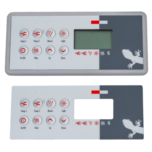 Gecko TSC - 8 Rectangle Keypad 0200 - 007194 – Vita Pool Supply