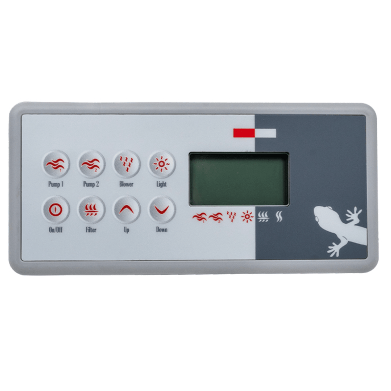 Gecko TSC - 8 Rectangle Keypad 0200 - 007194 – Vita Pool Supply