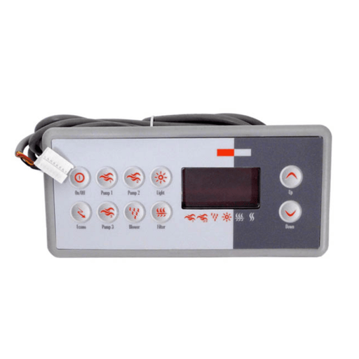 Gecko TSC 8/K 8 10 - Button Topside Keypad Control, 3 Pump LCD 0201 - 007153 – Vita Pool Supply