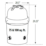 Genesis 100 Sq Ft Cartridge Filter System with 2 HP 2 - Speed Pump, GP52051473S / 522 - 5147 - 3S – Vita Pool Supply