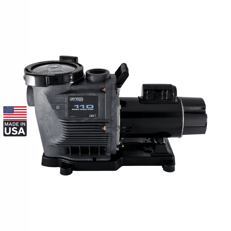 Genesis 1.1 HP Single - Speed Pump, Dual Voltage, GPPD110 / PD - 110 — 3 - Year Warranty – Vita Pool Supply