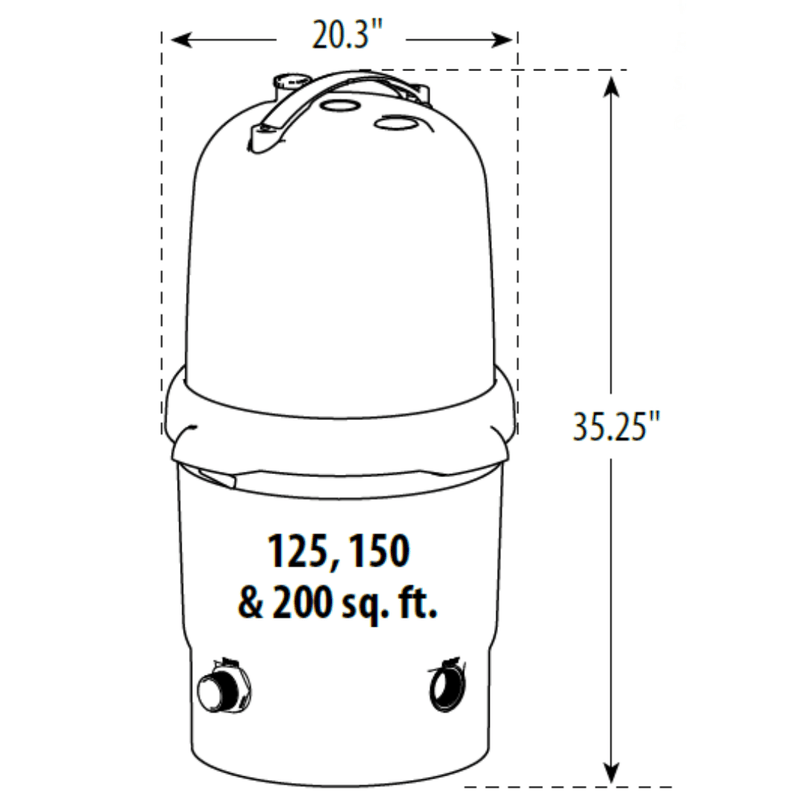 Genesis 150 Sq Ft Cartridge Filter & 2 HP 2 - Speed Pump GP52051673S / 522-5167-3S – Vita Pool Supply