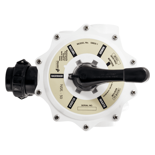 Genesis 2" FPT D.E. MultiPort Valve with Unions, GPWVD001 / WVD001 – Vita Pool Supply
