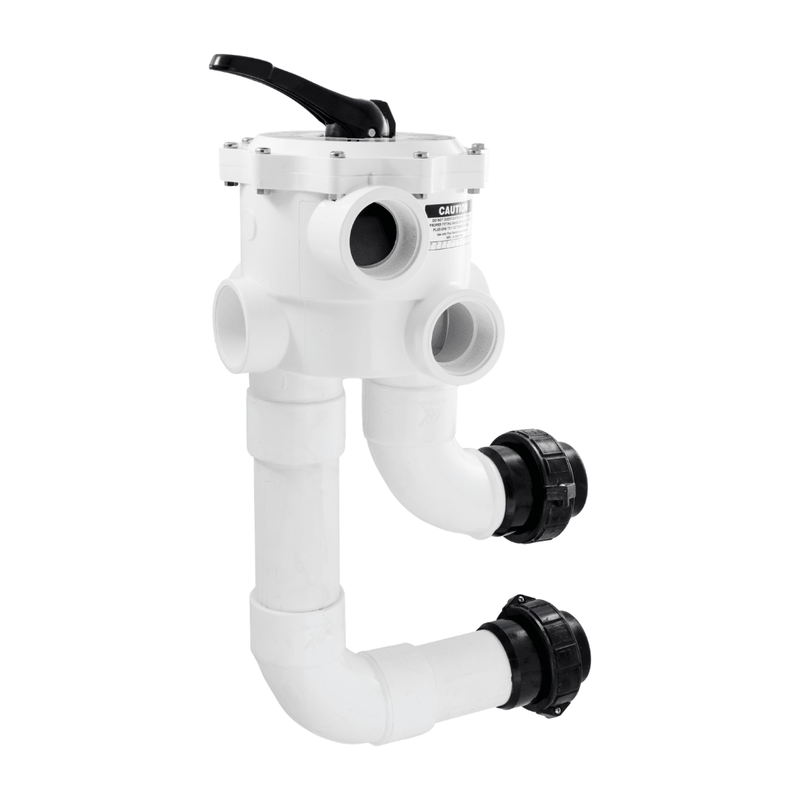 Genesis 2" FPT D.E. MultiPort Valve with Unions, GPWVD001 / WVD001 – Vita Pool Supply