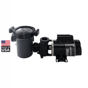 Genesis 2 HP 2 - Speed Above Ground Pump, Side Discharge, 48 - Frame, 3' Nema Cord, GPSD101NBY / SD - 10 - 2 - N, 3 - Year Warranty – Vita Pool Supply