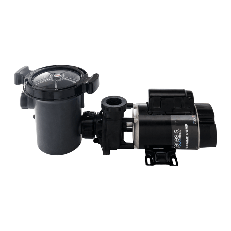 Genesis 2 HP 2 - Speed Above Ground Pump, Side Discharge, 48 - Frame, 3' Nema Cord, GPSD101NBY / SD - 10 - 2 - N, 3 - Year Warranty – Vita Pool Supply