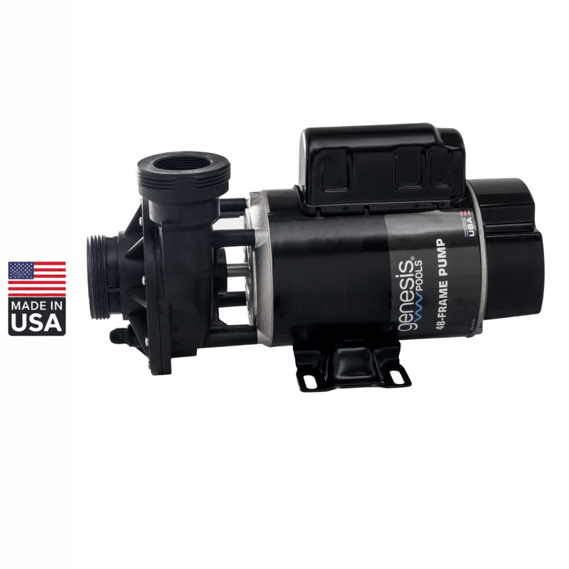 Genesis 2 HP 2 - Speed Above Ground Pump, Side Discharge, 48 - Frame, 3' Twist - lock Cord, GPSD101TBY / SD - 10 - 2 - T, 3 - Year Warranty – Vita Pool Supply